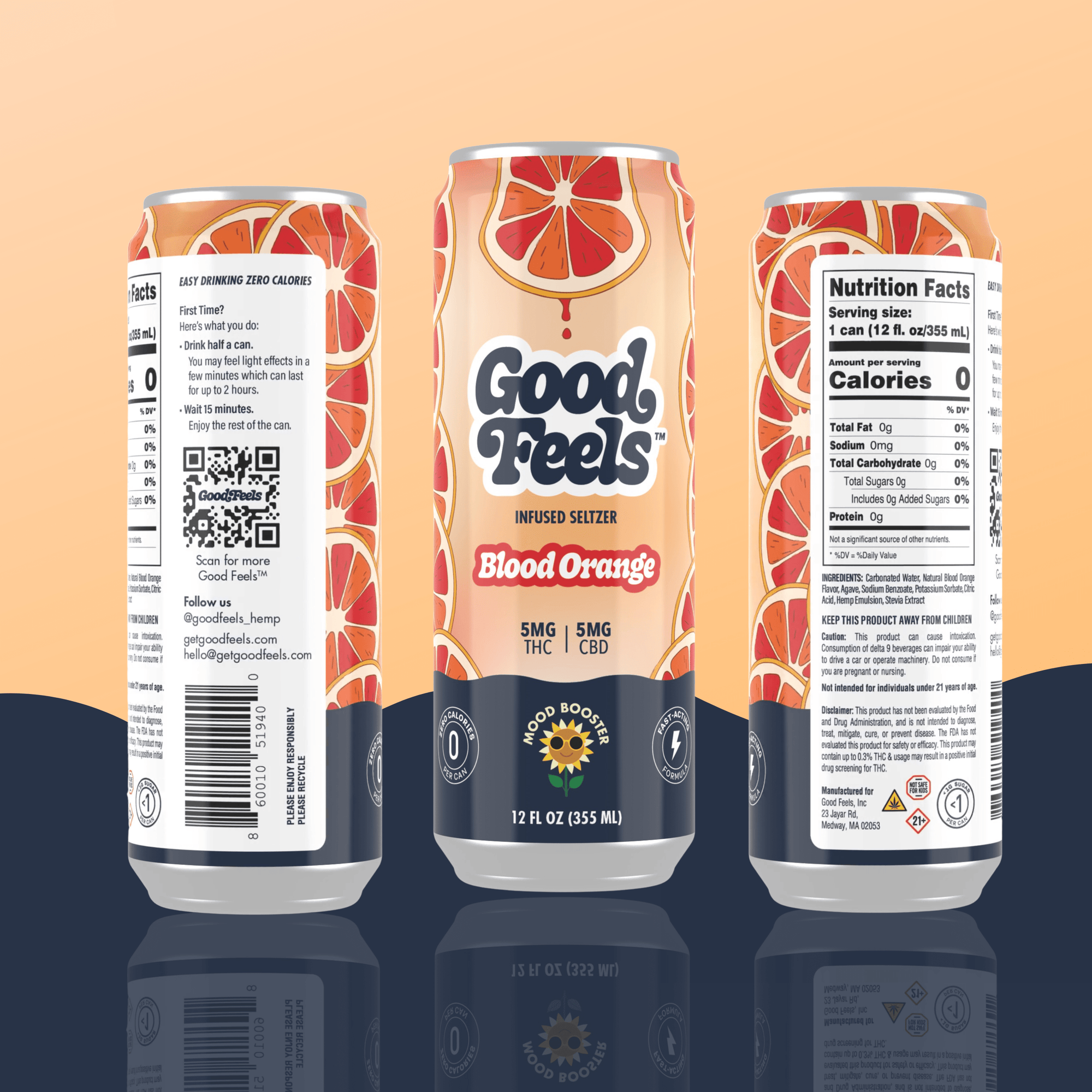 Blood Orange THC Drink - Good Feels